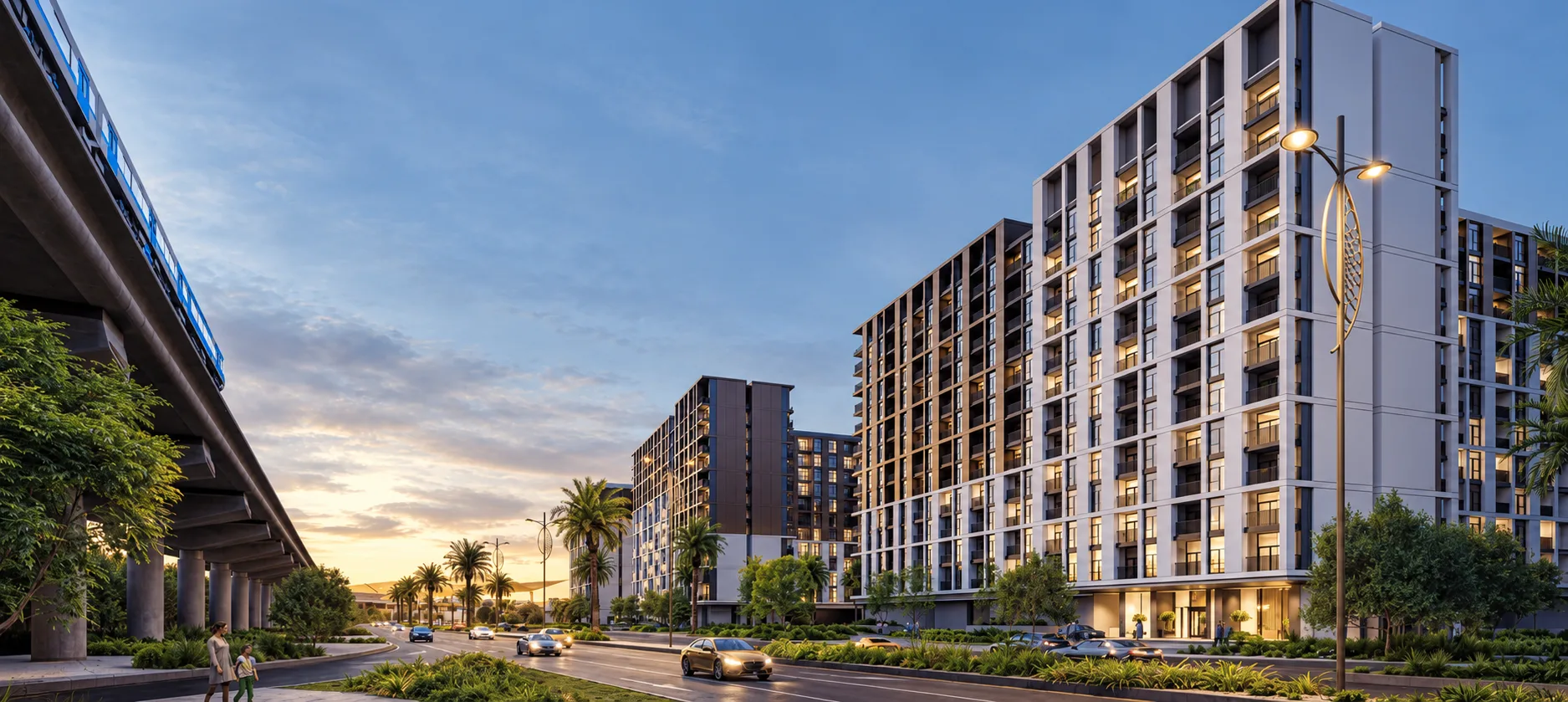 Lunaya lagoon landscape and residences
